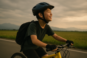 媽媽不在身邊、畢業典禮的失落，「單車」成為喘息的暫停鍵。